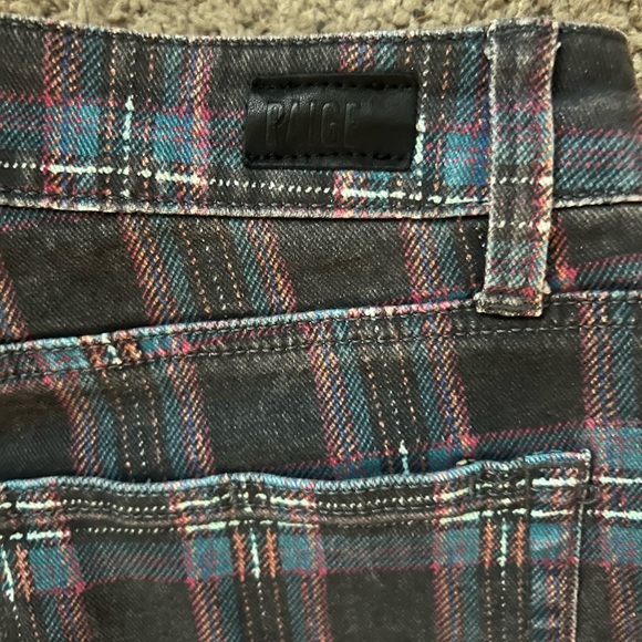 Women’s PAIGE Colorful Checkered Pants - Picture 4 of 5